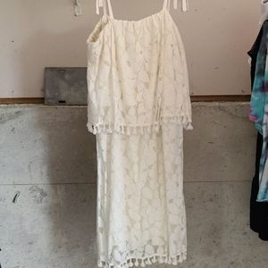 Ivory lace SUNDRESS sz XL